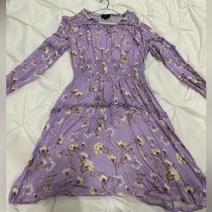 Purple dress with unique design